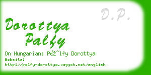 dorottya palfy business card